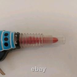 Vintage Hungary Space Ray Gun Pistol Litho Astronaut Friction Tin Toy Works+ Box