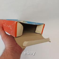 Vintage Hungary Space Ray Gun Pistol Litho Astronaut Friction Tin Toy Works+ Box