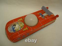 Vintage Hungary Space Shuttle Tin Toy Lemez Astronaut Interkosmosz Works + BOX