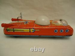 Vintage Hungary Space Shuttle Tin Toy Lemez Astronaut Interkosmosz Works + BOX