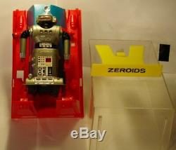 Vintage IDEAL Zeroid Robot Zintar in original plastic case, runs/works 1968