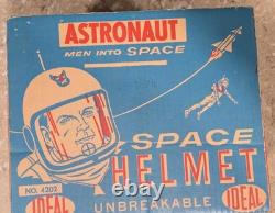 Vintage Ideal Astronaut Space Helmet Tv Men Into Space 1960 With Box