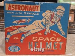 Vintage Ideal Astronaut Space Helmet Tv Men Into Space 1960 With Box
