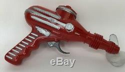 Vintage Ideal Red Atomic Space Blaster Toy Gun Buck Rogers Style