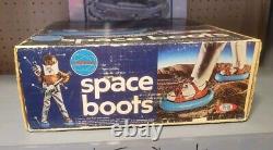 Vintage Ideal Star Team Space Moon Boots MiSB 1969 Factory Sealed In Box Rare