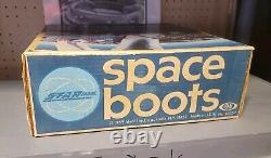 Vintage Ideal Star Team Space Moon Boots MiSB 1969 Factory Sealed In Box Rare