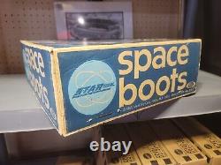 Vintage Ideal Star Team Space Moon Boots MiSB 1969 Factory Sealed In Box Rare