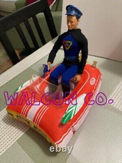 Vintage Ideal Toy Inflatable Space raft Boat Best for Action Boy Action Figure