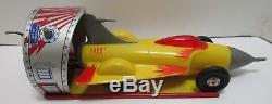 Vintage Ideal Toy Rocket Car With Launcher Works Great