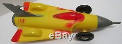Vintage Ideal Toy Rocket Car With Launcher Works Great