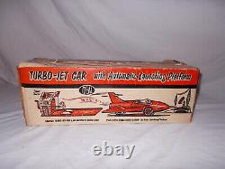 Vintage Ideal Turbo-jet Car #4867 & Launcher In Box Works Very Nice! Lot #p-90