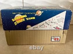 Vintage Japan Daiya tin toy space tank C1958