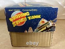 Vintage Japan Daiya tin toy space tank C1958