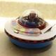 Vintage Japan KO Tin Space Patrol Ship, Battery Op, Works, Bump N Go