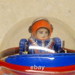 Vintage Japan KO Tin Space Patrol Ship, Battery Op, Works, Bump N Go