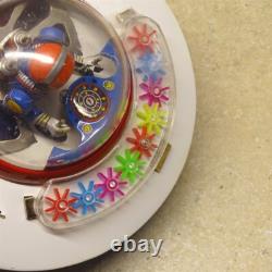 Vintage Japan KO Tin Space Patrol Ship, Battery Op, Works, Bump N Go