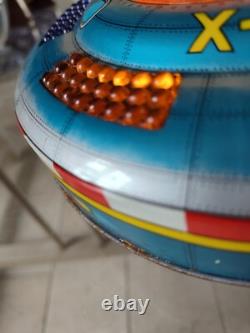 Vintage Japan KO Tin Space Patrol X-081 Ship, Battery Operated Flying Saucer