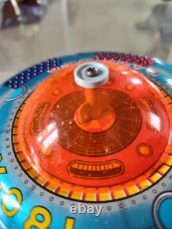 Vintage Japan KO Tin Space Patrol X-081 Ship, Battery Operated Flying Saucer