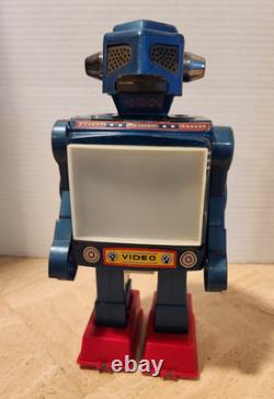 Vintage Japan Tin Horikawa Video TV Television Robot