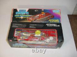 Vintage Japanese Astronef Electrique Battery Operated Tin Spaceship Toy WithBox