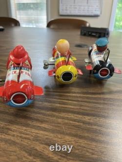 Vintage Japanese Toy Space Fire, Space patrol And Tin Toy Japan Used Collectible