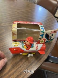Vintage Japanese Toy Space Fire, Space patrol And Tin Toy Japan Used Collectible