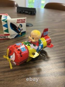 Vintage Japanese Toy Space Fire, Space patrol And Tin Toy Japan Used Collectible