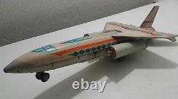 Vintage Jet Liner Me 671 Cosmos Rocket Toy Space Batt. Operated China Large