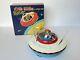 Vintage KO Japan Battery Powered Flying Saucer Tin Toy Space Patrol 3 AS-IS