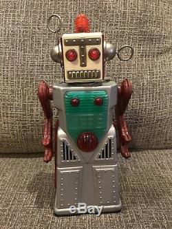 Vintage KO Japan Chief Robot Space Tin Toy Robotman B/O