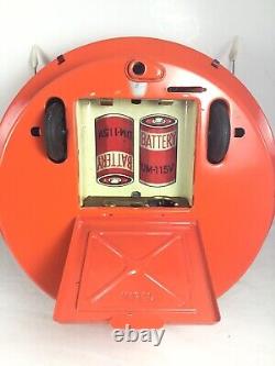 Vintage KO Japan Flying Saucer Battery Operated with Pilot 1950's with Original Box