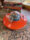 Vintage KO Japan Flying Saucer with Space Pilot Battery Op. 1950's with Original Box