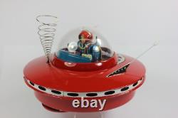 Vintage KO Japan Flying Saucer with Space Pilot Battery Op. 1950's with Original Box