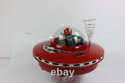 Vintage KO Japan Flying Saucer with Space Pilot Battery Op. 1950's with Original Box