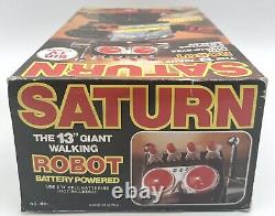 Vintage Kamko Saturn Walking Light Up TV Space Robot Tested Working As Found