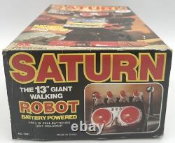 Vintage Kamko Saturn Walking Light Up TV Space Robot Tested Working As Found