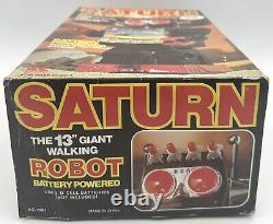 Vintage Kamko Saturn Walking Light Up TV Space Robot Tested Working As Found