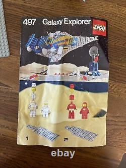 Vintage LEGO CLASSIC SPACE 497 GALAXY EXPLORER 1979 Complete Instructions NICE