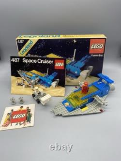 Vintage LEGO Classic Space 487 Space Cruiser 1979 99% Complete Missing Some Legs