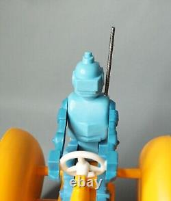 Vintage LMZ Space Moon Explorer Tractor Robot Driver Tin Toy Battery Op. Working