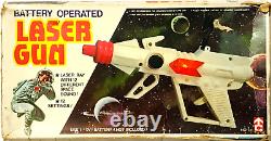 Vintage Laser Gun Space Laser Ray Lights & Sounds Battery Operated Used In Box