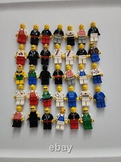 Vintage Lego Minifigure Lot of 34 Lego Town Figures and accessories