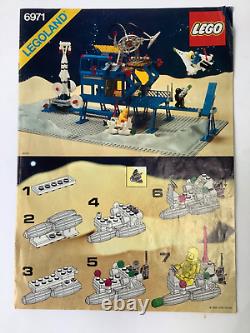 Vintage Lego Space 6971 Inter-Galactic Command Base 100% complete with instru