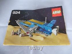 Vintage Lego Space Set 924 Space Cruiser Complete Box Instructions Minifigures