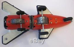 Vintage Line Mar Toys Japan Two-Stage Satellite tin litho toy rocket ship