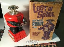 Vintage Lost In Space 1966 Robot In Box With Instructions Remco Toys Monster Red