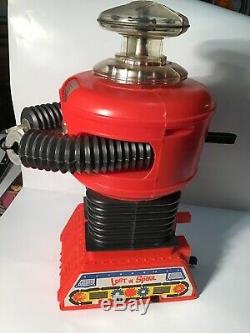 Vintage Lost In Space 1966 Robot In Box With Instructions Remco Toys Monster Red