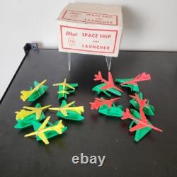 Vintage Lot Albert Space Ship and Launcher Toys With Original Box West Germany