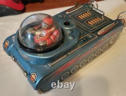 Vintage M-18 Space Tank Litho Tin Toy Made by Modern Toy Japan