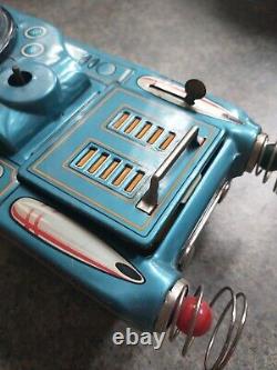 Vintage M-18 Space Tank Litho Tin Toy Made by Modern Toy Japan